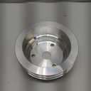 1 PC SHLPDFM Crankshaft Pulley 2 Groove Long Water Pump Compatible with SB Chevy engines SBC 265 283 305 327 350 383 400 Polished Billet Aluminum Lower