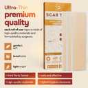 2 x AllSett Health Silicone Sheets for Scars, Post Surgery, Tummy Tuck, C-Section Recovery, Keloid Bump Removal, Stretch Marks Removal (6 Inch x 1.6 Inch), Pack of 6