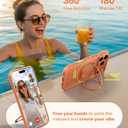 TORRAS 360 Magnetic Stand for iPhone 17 Pro Case, [Fit for MagSafe] [Rotatable Ring Kickstand] [4X Mil-Grade Shockproof] Slim Phone Cover, Camera Button, Cosmic Orange, Translucent, Ostand O3 Fitness