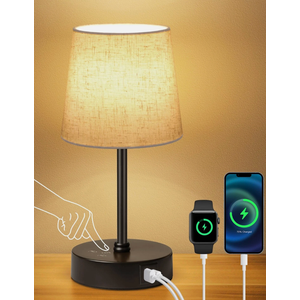 Small Bedside Table lamp RGB Color Changing Lamps 3 Color Temperatures Dim