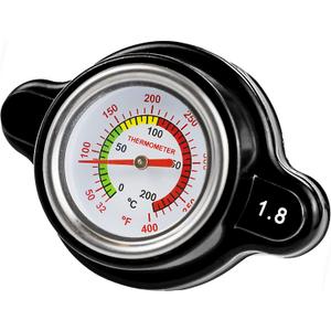 High Pressure Radiator Cap 1.8 Bar With Temperature Gauge For Honda, Suzuki, Kawasaki, Polaris, Yamaha, Husqvarna Vehicles Motorcycle, Dirt Bike, Ktm, Atv And More 