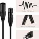 CableCreation XLR Cable, 10FT 3PIN XLR Male to Female Balanced Microphone Cable for Recording Applications,Mixers,Speaker Systems and Other XLR Audio Equipment,Black