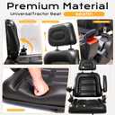 MMS Universal Tractor Seat, Forklift Seat, with Adjustable Seat Belts, Armrests, and Backrests,for Tractor, Lawn Mower, Skid Streer Loader, Telehandler, Backhoe, Excavator, Dozer
