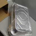 21"x13" Large Full Size Aluminum Pans With Lids （15 Pack）, 21x13x3.2