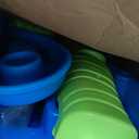Step2 Rain Showers Splash Pond Water Table, Kids Water and Sand Activity Sensory Playset, Summer Outdoor Toys, 13 Piece Water Toy Accessories, For Toddlers 1.5+ Years Old, Blue & Green