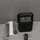 Karaoke Machine, Portable Bluetooth Speaker with 2 Wireless Microphones for Adults & Kids with Lights, Karaoke Microphone with PA System Supports USB/TF/FM/AUX for Home Party Home System Packages (Black)