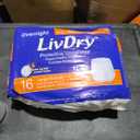 LivDry Adult Diapers Large Incontinence Underwear, Overnight, Leak Protection, 16-Pack