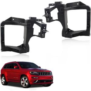 Headlight Mounting Panel Front Driver & Passenger Side for J-e-e-p Cherokee 2014-2018, Front Headlight Mounting Panel Reinforcement Replace CH1221122, CH1221121 68227483AA 68227484AA, 1 Pair