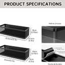 2-Pack Laundry Room Organization, Magnetic Shelves with Tall Guardrails to Prevent Falling - Strong Magnet Organizer for Washing Machine, Refrigerator, Kitchen & Pantry