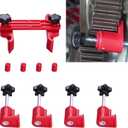9 PCS Automotive Engine Camshaft Locking Tool, Cam Gear Clamp and Bracket Anti-Skid Design Kit, Camshaft Alignment Timing Retainer, Universal for Most Cars Twin Camshaft Engines (Red)