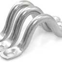 Stainless 6PCS Steel Eye Hook Camelback Bow Shaped Small Handle M4 Self Tapping Screw M3.5x35 Fixed Door Handle Ceiling Anchor Hook Hardware
