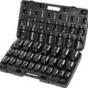 VEVOR Impact Socket Set 3/4 Inches 29 Piece Impact Sockets, 6-Point Sockets, Rugged Construction, CR-M0, 3/4 Inches Drive Socket Set Impact SAE 3/4 inch - 2-1/2 inch, with a Storage Cage