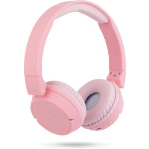 Altec Lansing - Kid Safe 2-in-1 Bluetooth Headphones, Safe Volume Limiting, Foldable Design, Enjoy Audio and Protect Your Child's Hearing (Pink)