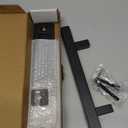 EaseLife 12" Sliding Barn Door Handles and Pulls,Double Sided Hardware Set,Heavy Duty,Square,Rustic,Matte Black Powder Coated Finish,Easy Install