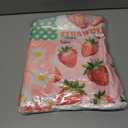 Strawberry Blanket Gifts for Women Girls Kids Adults Teen,Birthday Valentine Present Pink Strawberry Fruit Theme Decor,Strawberry Blanket Decor for Couch Sofa Bed, 40"x50"-Throw Size for Kids