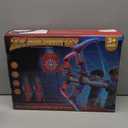 Toys for Boys Age 3-12, 2 Pcs Shooting Set with Red & Blue LED Lights, Standing Target & 2 Quiver, Indoor & Outdoor Kid Toys Gifts for 3 4 5 6 7 8 9 10 11 12 Year Old Boys Girls