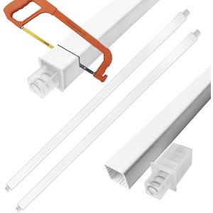 2 Pack 24 Inch Towel Bar for Bathroom Wall Mount, Spring Loaded Replacement Towel Rods for Bathroom Shower Towel Racks and Holder