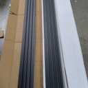 WPC Slat Wall Paneling, Modern Accent 3D Wall Panels, 8-Piece 94.5" x 6.6" TV Wall Panel, Bedroom, Living Room, Matte Black