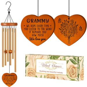 Grammy Gifts for Grandma, Grammy Gifts Wind Chimes, Birthday, Christmas, for Grandma Grandmother Grammy Nana