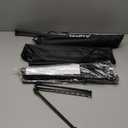 Nicpro Folding Easels for Display, 3 Pack 63 Inch Metal Floor Easel Stand Tripod Black Portable for Artist Poster Wedding with Carry Bag