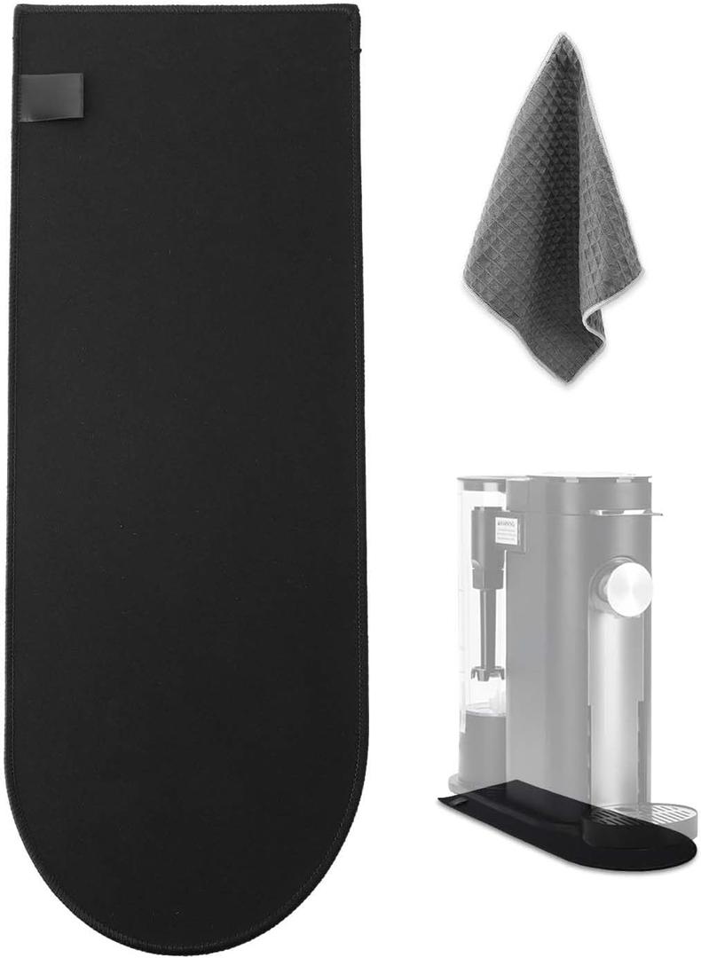 Sliding Pad Compatible with Ninja PB051 Coffee Maker and PB041, Smooth Contact Surface, Non-slip Surface Compatible with Ninja Coffee Machine PB051/PB041, Includes Hanging Strap, Towel