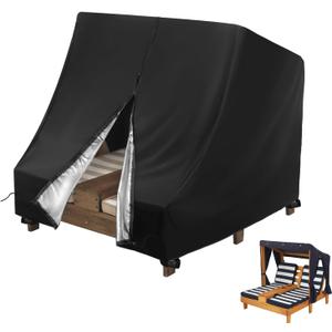 KidKraft Wooden Double Chaise Lounge Cover, Waterproof 34x37x35in