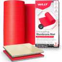 1/8 Uncoupling Membrane for Tile, Stone, Concrete, Shower Walls, Bathroom Floors Waterproof, Anti-Fracture Underlayment Mat (3.3ft x 98.5ft, 323 sq ft) Colors May Vary
