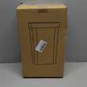 JOSUCLEN Bathroom Trash Can 4 Gallon,Small Slim Garbage Can, Open Top Trash Can for Bathroom, Kitchen, Office, Bedroom, Living RoomCreamy
