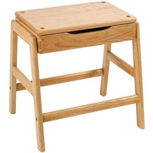 Towood Lifee Barstool, Wooden Counter Height Bar Stools, Backless 18 Inch Stool, Stackable Kitchen Stool Chair, Vanity Stool with Storage for Dining Room, Living Room, Bedroom, Natural