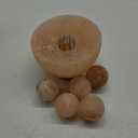 Spantik Himalayan Fire Bowl Salt Lamp with 6 Massage Balls Premium Quality Authentic from Pakistan