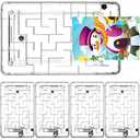 Skylety 5 Pcs Money Puzzle Box Gift Card Box Plastic Puzzle Card Holder Fun Maze Intellectual Pinball Machine Game for Teens and Adults Birthday Party Favors(Clear)