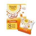 Simple Mills Pop Mmms Cheddar Baked Snack Pack Crackers, Healthy Snacks for Kids, Individual Packs, Gluten Free, 8 Ct (Pack of 1) BB Date 02/22/2026