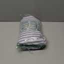 Boao Cotton 52 x 70 Inch Farmhouse Ruffle Tablecloth Blue White Striped Flounces Trim Table Cover for Rectangle Table Kitchen Party Wedding Decor