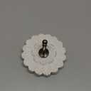 Distress Wood Flower Coat Hooks for Wall Hanging, Single Small Vintage Decorative Hanger for Keys, Bags, Towels (Robe Hanger)