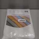 AmazerBath White Shower Curtain Fabric, Waffle Shower Curtains for Bathroom, Cloth Shower Curtain Heavy Duty, Thick Bathroom Shower Curtains Hotel Quality, Premium Polyester, 72x72 Inches