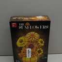 Flowers Building Sets for Adults, Van Gogh Prints Art Botanical Collection for Woman Girls 14+, Sunflowers Pot Bouquet Plants Kits Compatible with Lego Flowers, Home Decor