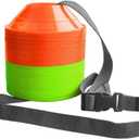 Kwik Goal Mini Disc Cone Kit (30-Pack), Green/Orange