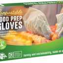 UNNI Compostable Food Prep Gloves, For Food Handling, ASTM D6400, US BPI, CMA & Europe OK Compost Certified (Large)