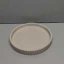 OAKOA Round Decorative Tray for Coffee Table Decor - Concrete Round Tray Home Decor - Bandejas Decorativas - Circle Coffee Table Centerpiece (Gray)