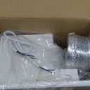 Bathroom Exhaust Fan with Light,11.8 In Panel,6000K 12W Square LED,141 CFM,0.7 Sones 4 Inches Duct 110V,Quiet Bathroom Ventilation Exhaust Fan for Shower/Restroom/Office/Home(6000K LED)