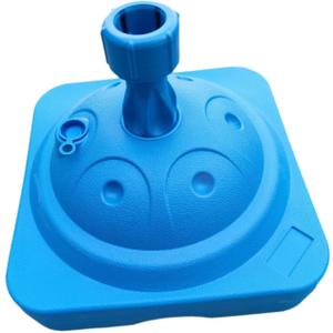 Patio Umbrella Stand, Easy Assembly Umbrella Stand, Heavy Duty Parasol Accessories, Water Filled Umbrella Holder for Outdoor Beach Party Patio Use, Blue