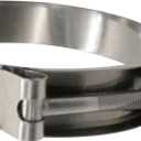 ROADFORMER 5" T-Bolt Hose O.D. Clamp: 122mm- 130mm (4.81" - 5.12") Hose Clamp for 5 inch Hose Outer Diameter, Stainless Steel Bolt and Band, Floating Bridge and Nylon Insert Locknut, 2 Pack