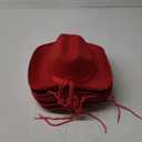 Hercicy Kids Cowboy Hat Cowgirl Western Hat for Boys and Girls Dress Costume, Bachelor Party Supplies (Red)