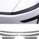 BETTERHUMZ Car Headlight Film Compatible with Tesla Model Y Juniper 2025,TPU Transparent Carbon Pattern Smoke Style Headlight Switch Protective Cover Decor Car Exterior Accessories (Smoke)