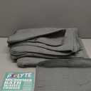 Kitchen Towels - Microfiber Waffle Weave Towels | Absorbent, No Lint, Thick, Reusable, Commercial, Soft, Hand, Tea, Glass, Bar, Sublimation Blank, Polyester Cloths (Gray, 16 x 16 (6 Pack))