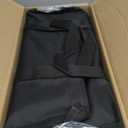 Anbte 4ft Low Folding Picnic Table, Thicker Aluminum Small Camping Table with Storage Bag, Portable Handle, Lightweight, for Camping Beach Party Picnic Floor, 45.67" x 15.7" x 10.3", Black