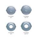 Thunder Group PLTC032GL Trash Can Lid, Round, Secure snap-on, Plastic, Gray (for PLTC032G)
