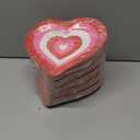 FYSUIMU 50 Pcs Valentine's Day Paper Plates Disposable Plates Red Pink Heart Shaped 8.6 x 9.3 Inch Decorative Tableware Dessert Plate for Wedding Anniversary Party Tableware Supplies Pack of 5