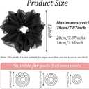 Yoga Mat Scrunchie Stretchable Elastic Chiffon Fabric Yoga Mat Holder Strap Band for Women Men(Mat Not Included)