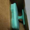 Canroom Silicone Body Scrubber - Anti Zinc Infused-Highly Elastic Bristles Exfoliating Body Scrubber for Shower Body,Cellulite Reduction,Blood Circulation - Green